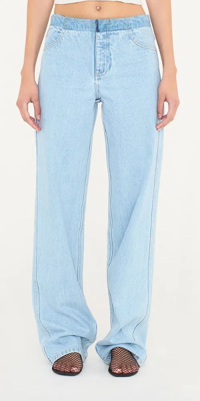 Christopher Esber Deconstructed Jean Vapour In Blue