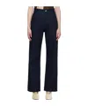 Christopher Esber Denim Trousers With Belt Loops In Navy Blue