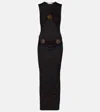 Christopher Esber Disconnect Embellished Maxi Dress In Black