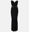 Christopher Esber Disconnect Stone Gown In Black