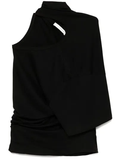 Christopher Esber Distort Cutaway T-shirt In Black