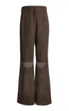 Christopher Esber Doe Tailored Flare Wool Pants In Multi
