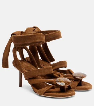 Christopher Esber Doma Embellished Suede Sandals