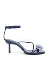 Christopher Esber Doma Stoned Suede Pumps In Navy