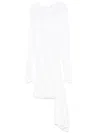Christopher Esber Draped-detailing Mini Dres In White