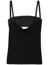 Christopher Esber Draped Duo Bustier Top In Black