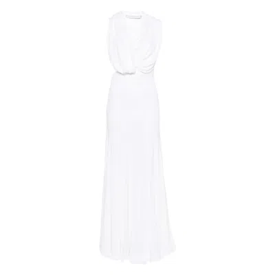 Christopher Esber Draped Floor-length Dress In Yellow