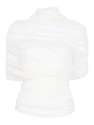 Christopher Esber Draped High-neck Blouse