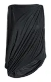 Christopher Esber Draped Macrame Silk Knot Top In Black
