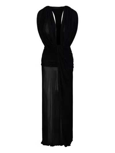 CHRISTOPHER ESBER DRAPED MAXI DRESS