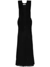 Christopher Esber Draped Maxi Dress In Black