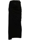 Christopher Esber Framed Draped Viscose Midi Skirt In Black