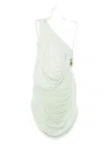 Christopher Esber Draped One-shoulder Dress In Green