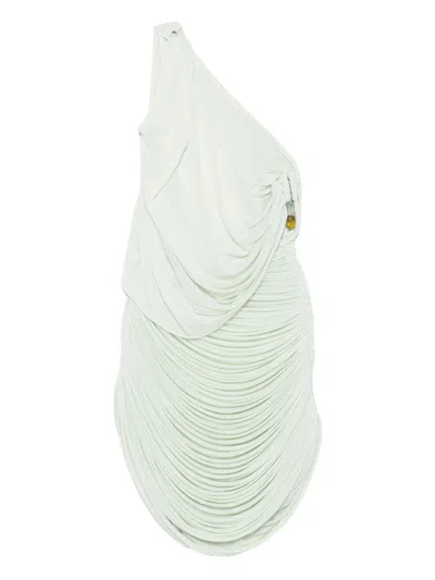 CHRISTOPHER ESBER DRAPED ONE-SHOULDER DRESS