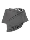 Christopher Esber Draped Top In Gray