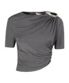 Christopher Esber Draped Top In Gray