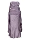 Christopher Esber Draped-waist Silk Midi Dress