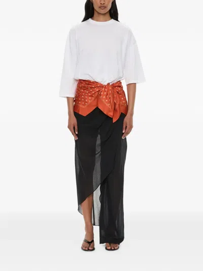 Christopher Esber Draped-skirt Trousers In White