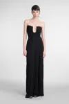 Christopher Esber Dress In Black Viscose In Black