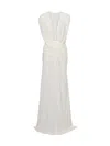 Christopher Esber Dress With Wavy Drape In White