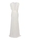 Christopher Esber Dress With Wavy Drape In White