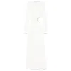 Christopher Esber Stone Maxi Dress In White