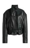 Christopher Esber Eddie Leather Jacket In Black