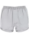 Christopher Esber Viscose Waist Shorts With Side Slits And Seam Pockets In Grey