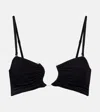 Christopher Esber Embellished Bikini Top In Black