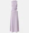 Christopher Esber Embellished Cutout Maxi Dress In Purple