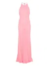 Christopher Esber Beach Quartz Embellished Maxi Dress In Pink