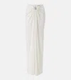 Christopher Esber Embellished Jersey Maxi Skirt In White