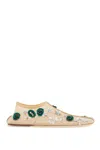 Christopher Esber Embla Beaded Ballet Flats In Ecru Multi