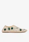 Christopher Esber Embla Beaded Ballet Flats In Neutro