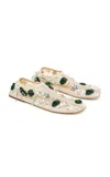 Christopher Esber Embla Beaded Ballet Flats In Neutral