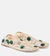 Christopher Esber Embla Beaded Ballet Flats In Beige