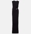 Christopher Esber Encased Nature Jersey Maxi Dress In Black