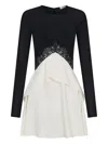 Christopher Esber Endrey Lace-insert Mini Dress In Black