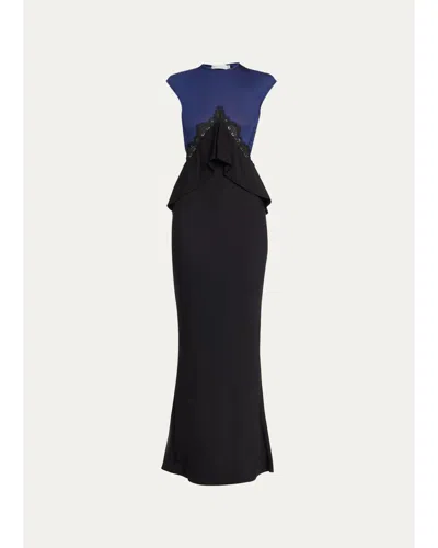 Christopher Esber Endrey Maxi Dress In Black/ink