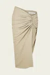 Christopher Esber Beige Euripides Midi Skirt