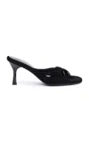 Christopher Esber Fender Leather Mules In Black