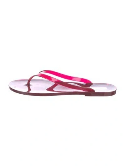 Pre-owned Christopher Esber Flip Flops In Red