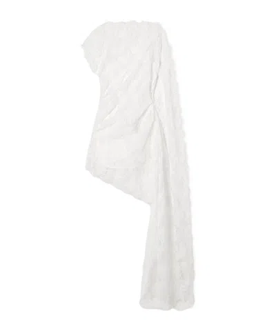 Christopher Esber Floating Lace Mini Dress In White