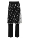 Christopher Esber Floral-lace Trousers In Black