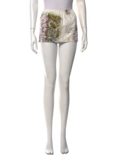 Pre-owned Christopher Esber Floral Print Mini Skirt In Pink