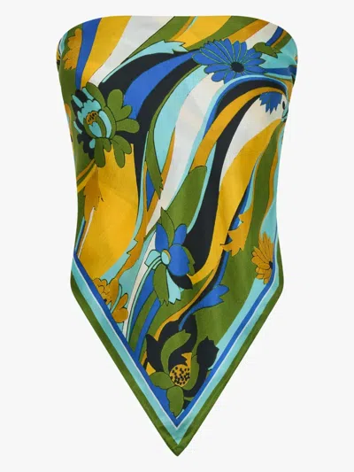 Christopher Esber Floral-print Silk Scarf In Multi