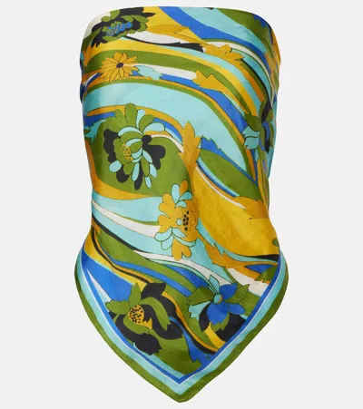 Christopher Esber Floral Silk Scarf In Multi