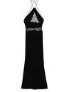 CHRISTOPHER ESBER FLUTED SILK COLUMN DRESS - WOMEN'S - POLYAMIDE/POLYESTER/SILK