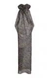 Christopher Esber Fragment Lace Maxi Dress In Black
