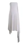 Christopher Esber Framed Arc Crepe Midi Dress In White